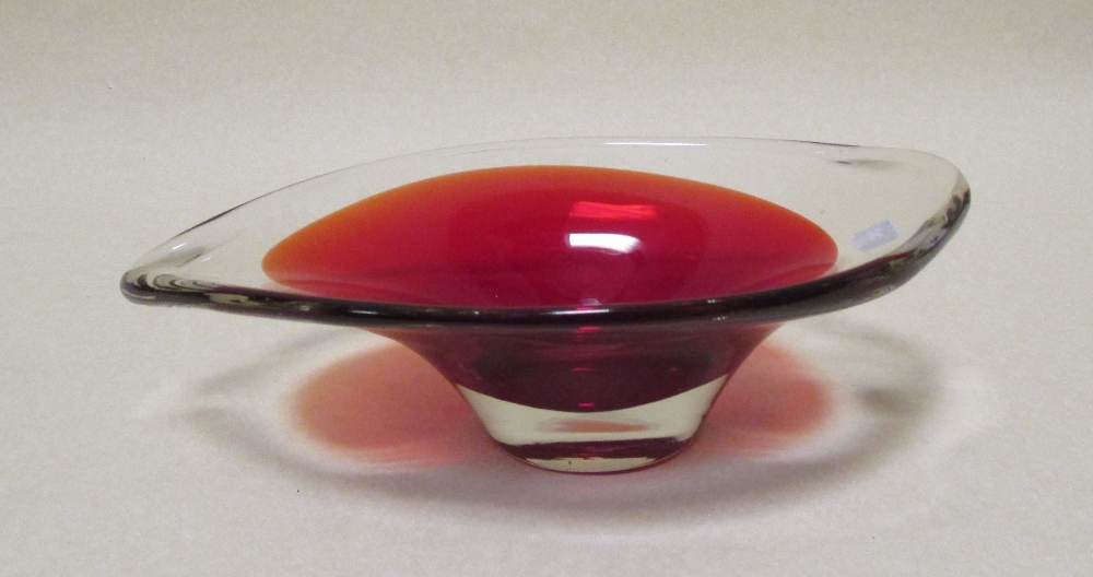 A Murano type art glass dish