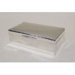 A silver cigarette box