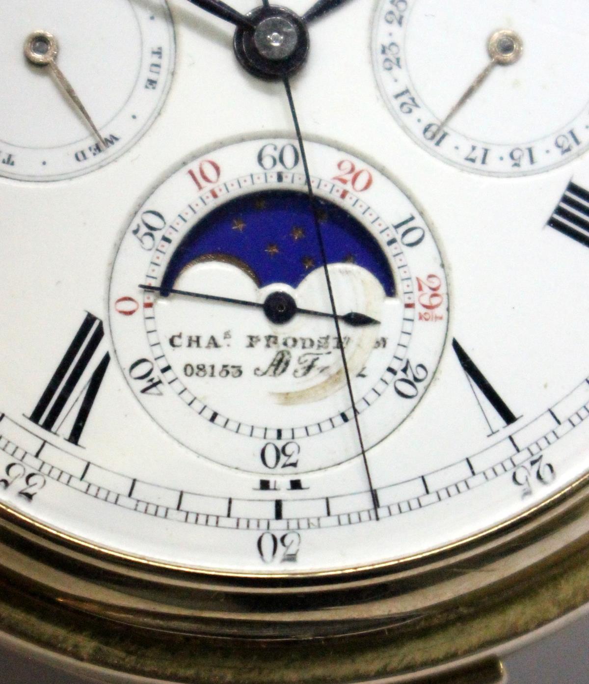 By Charles Frodsham - a late 19th century 18ct gold hunter case repeating perpetual calendar - Image 7 of 11