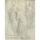 Attributed to Pietro Antonio de Pietri (Italian, 1663-1716) Christ and the Woman of Samaria pencil