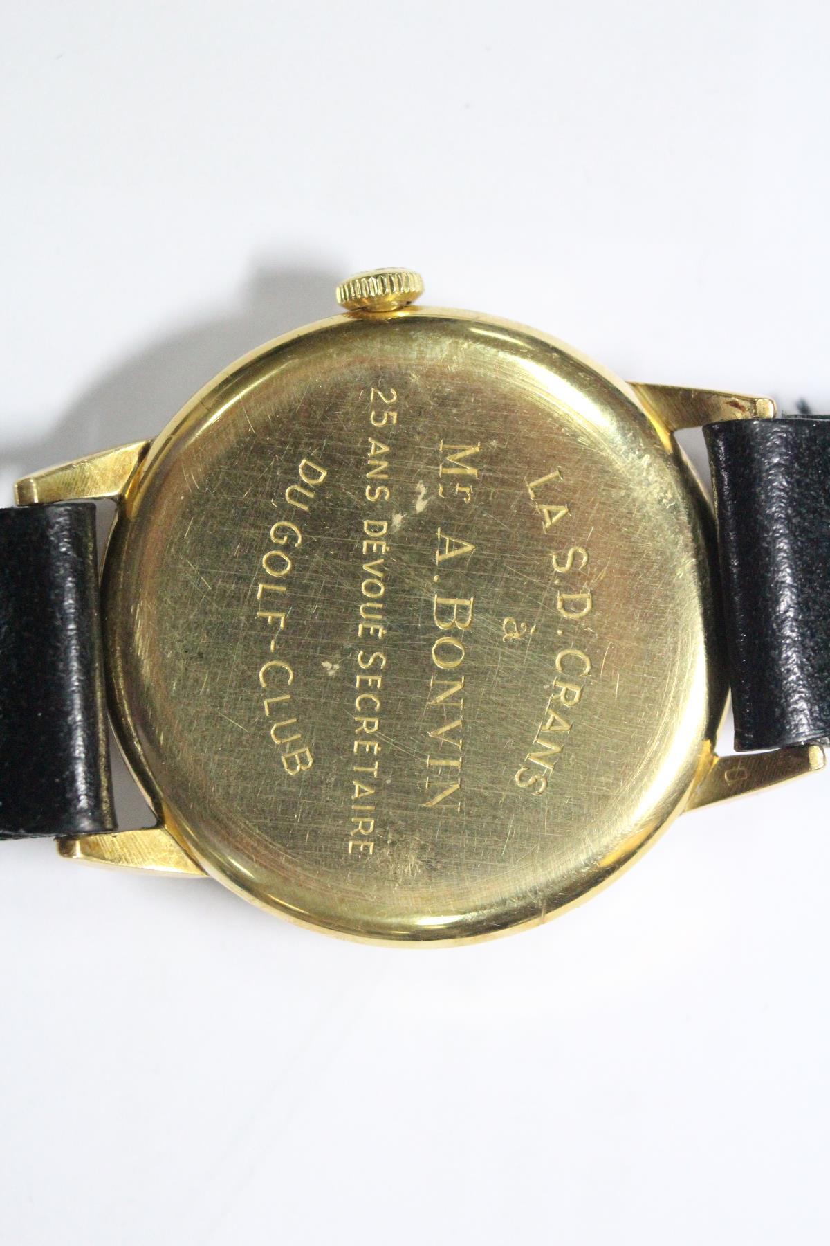 By Longines - a 1950's gentleman's 18ct gold cased wristwatch, the silvered dial with gold - Image 2 of 7