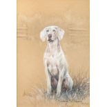 D. Debbie Gillingham (British, 20th Century) Study of a Weimaraner signed lower right “Debbie