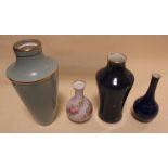 Three Sevres vases and a table lamp base (4)