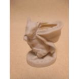 A white Copeland Parian ware mouse, 7cm high