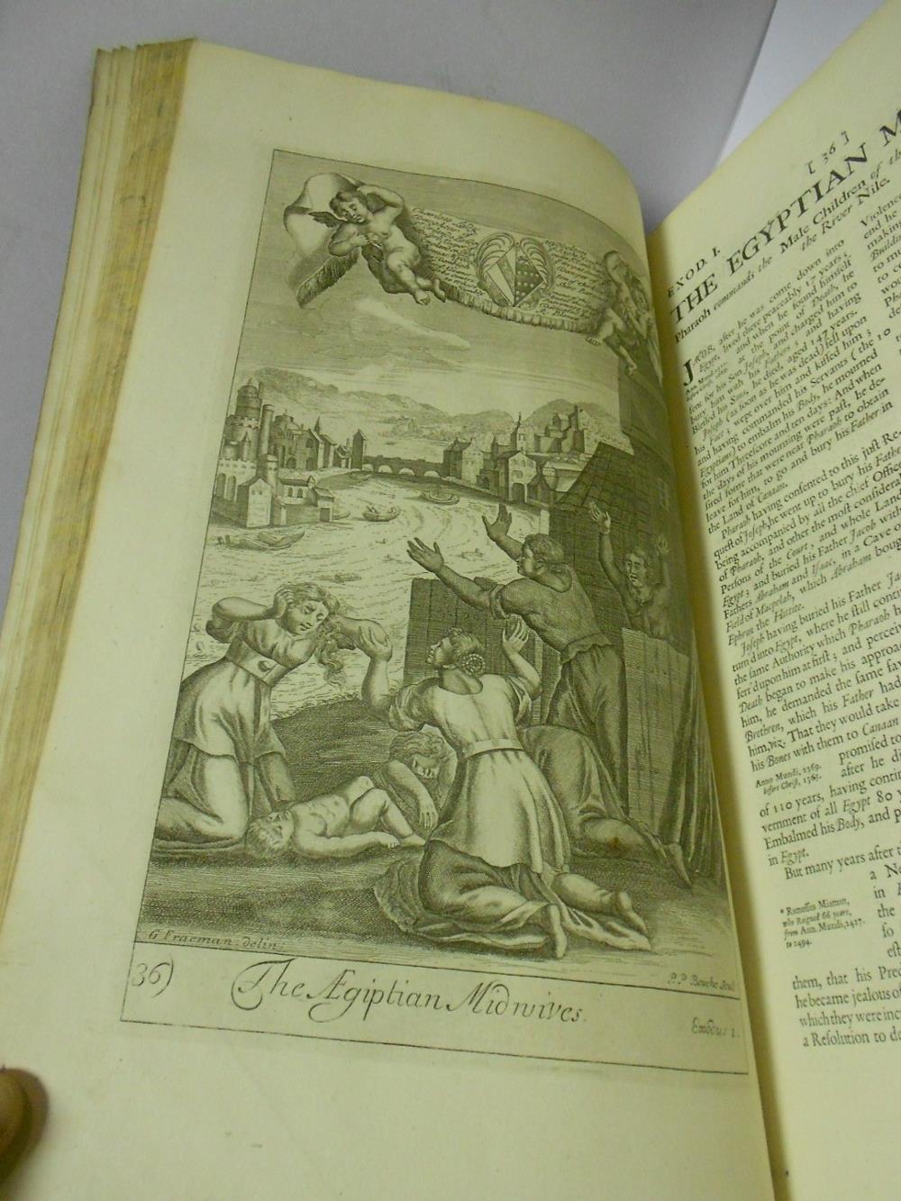 Prayer Book and Bible. Book of Common Prayer, 1728, folio, title damaged, bound with Bible title - Image 5 of 11