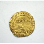 A Spanish Excelente, gold hammered, Ferdinand and Isabella (1474-1504), Toledo Mint, 6.7g (creased