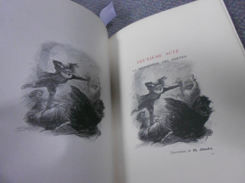 Fine Binding. ROSTAND (Edmond) Cyrano de Bergerac, Paris 1899, large 8vo, illustrated, bound with an - Image 5 of 8