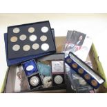 Royal Mint proof collection, £5-1p, boxed, together with approximately twenty £5 coins, various