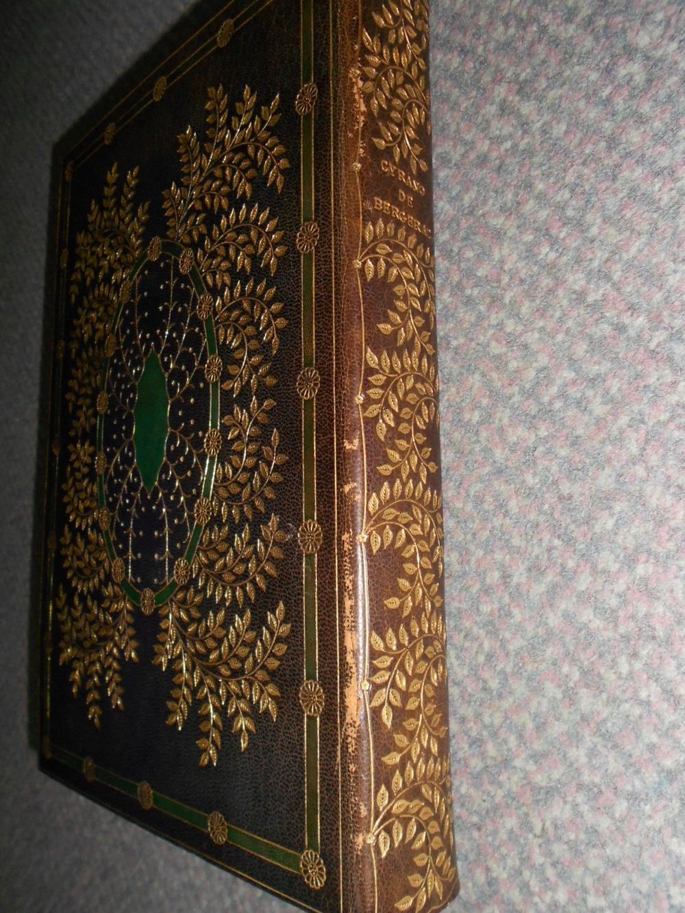Fine Binding. ROSTAND (Edmond) Cyrano de Bergerac, Paris 1899, large 8vo, illustrated, bound with an - Image 2 of 8