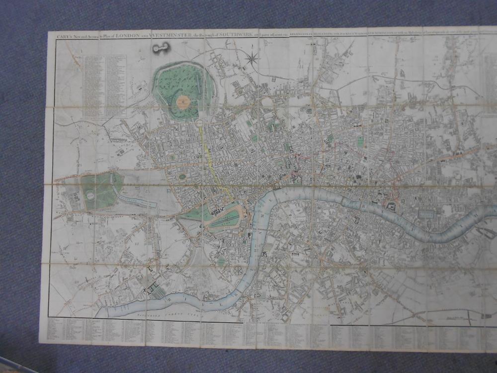 CARY (John) New and Accurate Plan of London and Westminster, the Borough of Southwark and parts - Image 3 of 5