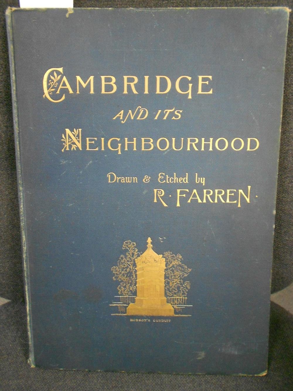 FARREN (Robert) Cambridge and its Neighbourhood, Cambridge 1881, folio, etched title and plates,