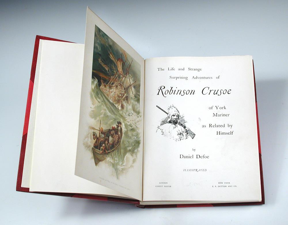 DEFOE (Daniel) The Life and Strange Adventures of Robinson Crusoe, London: Ernest Nister c.1895,