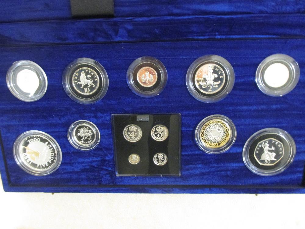 Royal Mint Millennium Silver Collection, £5 - 1p - Image 2 of 2