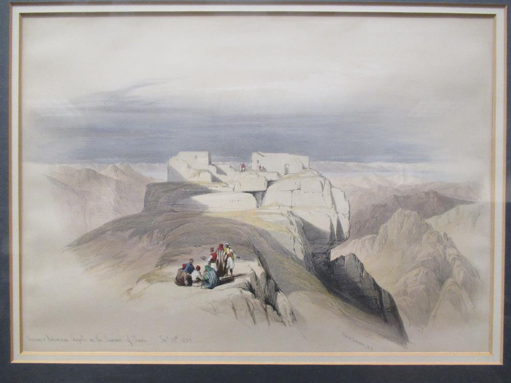 WITHDRAWN After David Roberts View of Semma, March 1839; View of The Summit of Sinau, 1839; The - Image 3 of 4