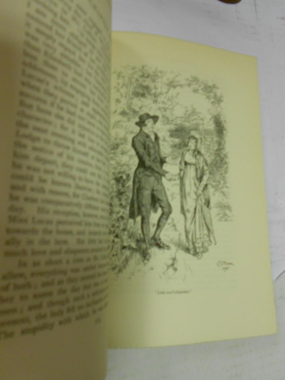 Bindings. AUSTEN (Jane) Works, 5 vols, Macmillan 1897-1904, 8vo, illustrated by Hugh Thomson or C. - Image 3 of 4