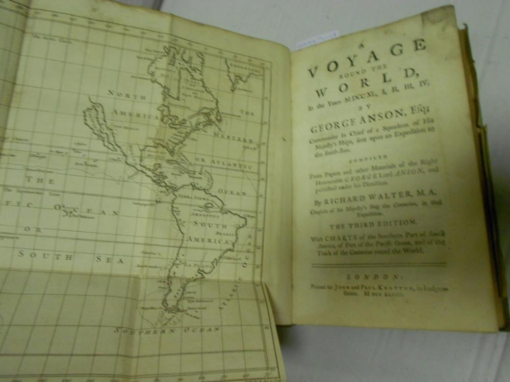 ANSON (George) A Voyage round the World..., edited by Richard Walter, third edition, London 1748, - Image 2 of 2