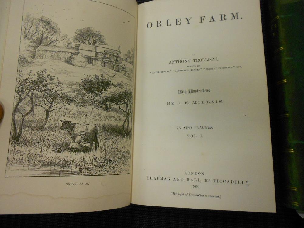 Bindings. KIPLING (R) Works, 16 vols, c.1900, 8vo; THACKERAY (W) Works, 13 vols.; TROLLOPE (A) Orley - Image 5 of 5