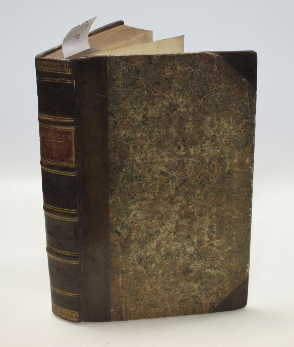 ROLLIN The Ancient History, in six vols., 16th ed., Edinburgh 1829, 8vo, old brown staining, folding - Image 2 of 3