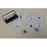 George III Maundy penny 1800 good/VF, together with various Maundy coins (small parcel) including