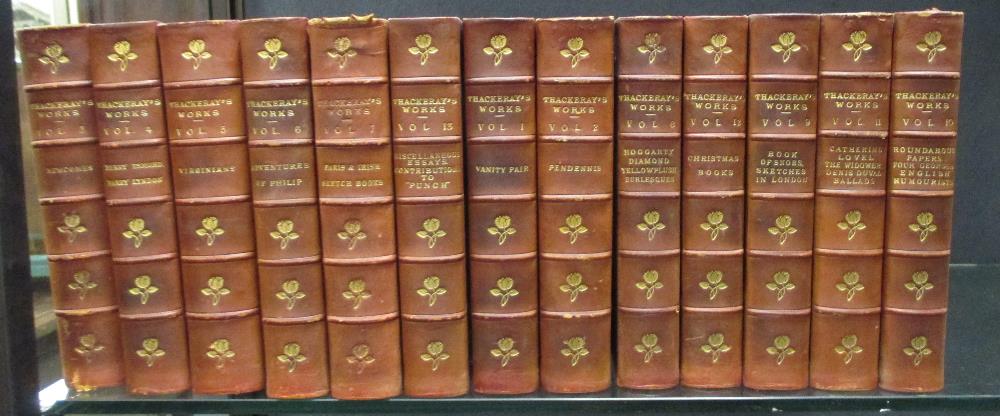 Bindings. KIPLING (R) Works, 16 vols, c.1900, 8vo; THACKERAY (W) Works, 13 vols.; TROLLOPE (A) Orley