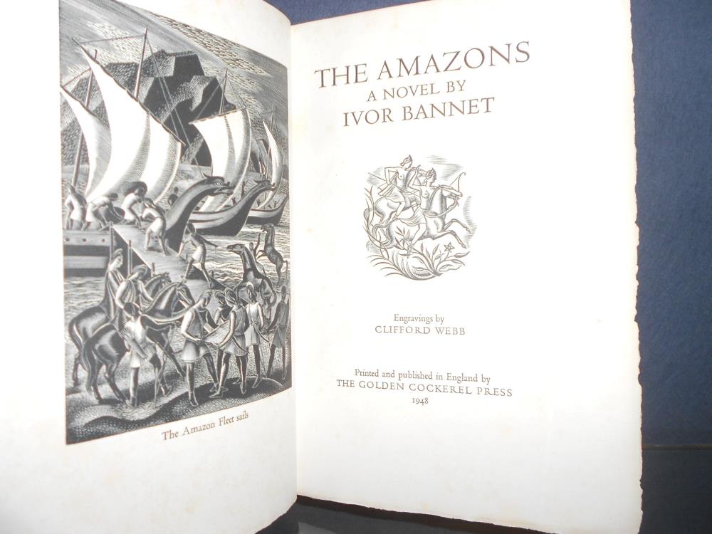 BANNET (Ivor) The Amazons, a novel, The Golden Cockerel Press 1948, illustrated by Clifford Webb, - Image 3 of 3
