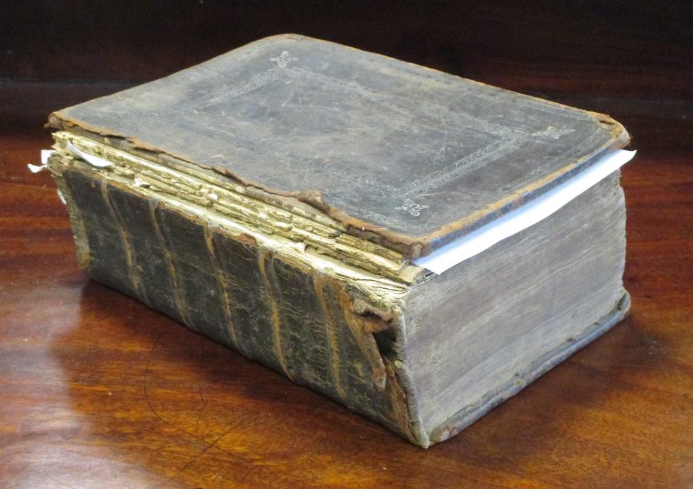 Bible. London, Robert Barker 1614-15, engraved title pages, black letter, Psalms incomplete at