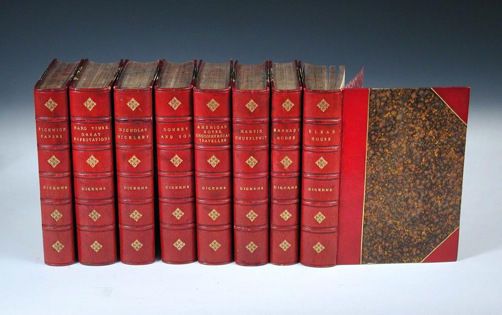 DICKENS (Charles) Works, 'Charles Dickens Edition', 18 vols in 14, c.1870, 8vo, slight foxing,