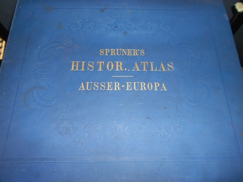 SPRUNER (K V) Hand-Atlas zur Geschichte Asiens, Afrikas, Amerikas und Australiens, Gotha 1855,