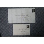 A collection of covers and FDCs including two 1840 1d blacks (condition fair), a large and