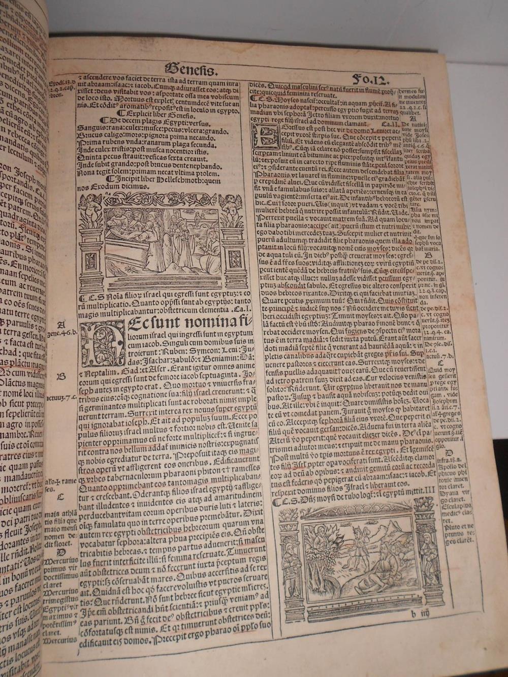 Bible in Latin. Biblia Magna. Biblia cum concordantiis veteris et novi testamenti et sacrorum - Image 5 of 5