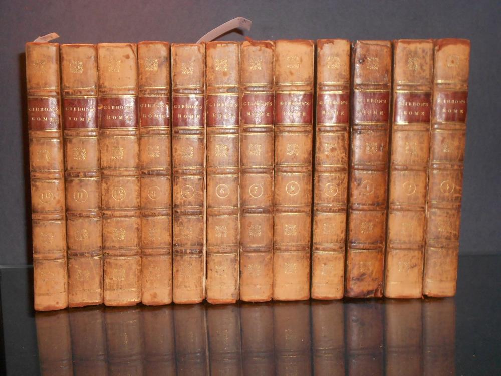 GIBBON (E) The History of the Decline and Fall of the Roman Empire, in 12 vols 1821, 8vo, engraved