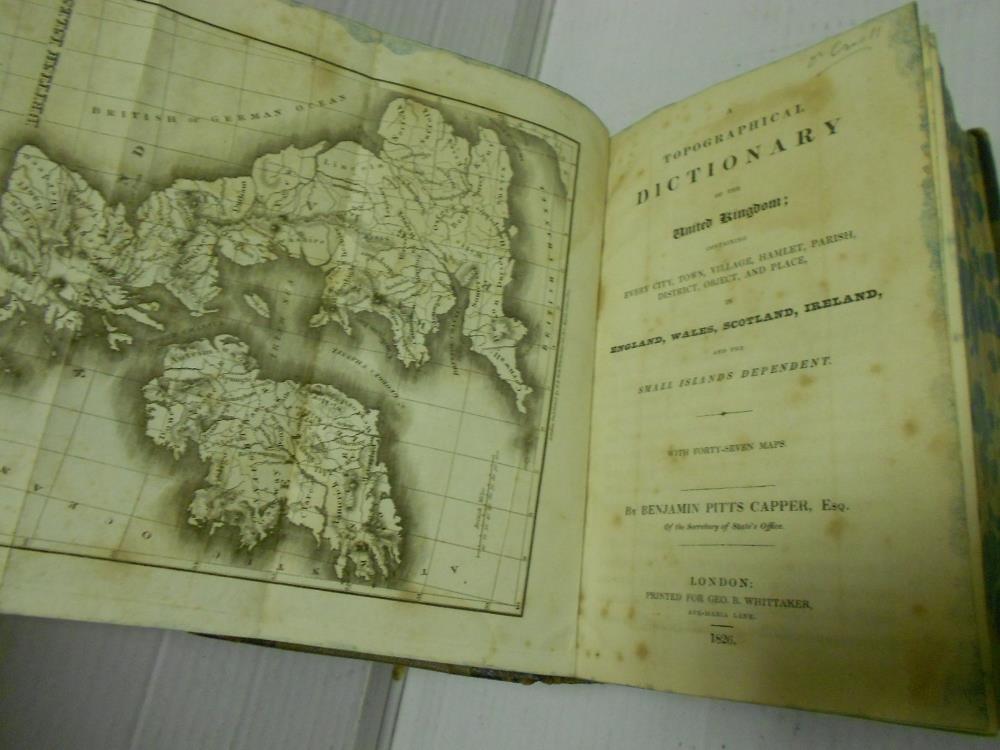 CAPPER (B) A Topographical Dictionary of the United Kingdom, London 1826, thick 8vo, with 47 maps - Image 5 of 6