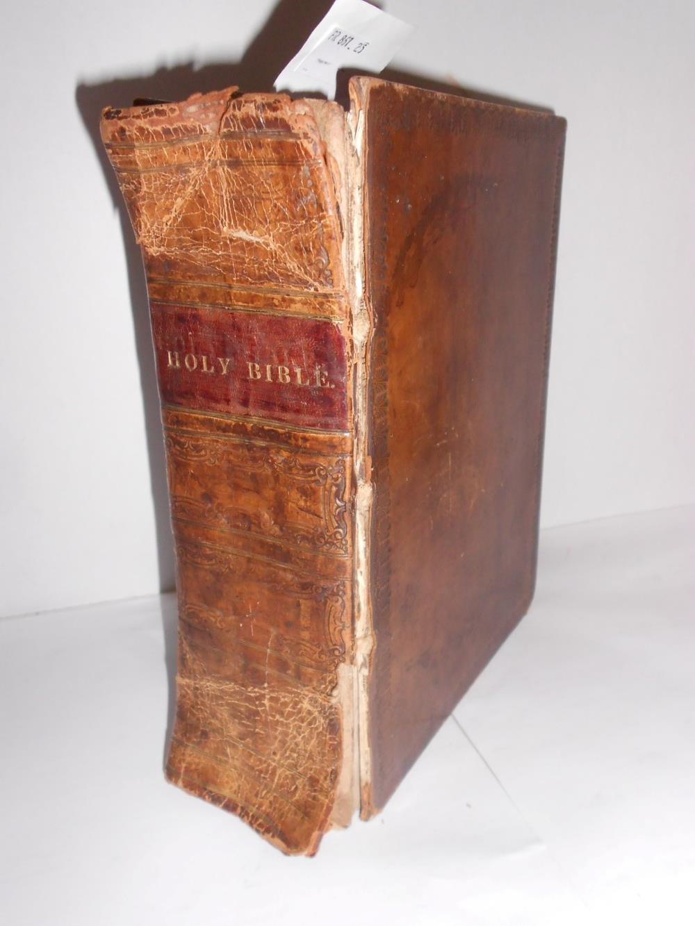 Bible, John Field, London 1648, small 4to, engraved title damaged, bound with Genealogies, 1638,