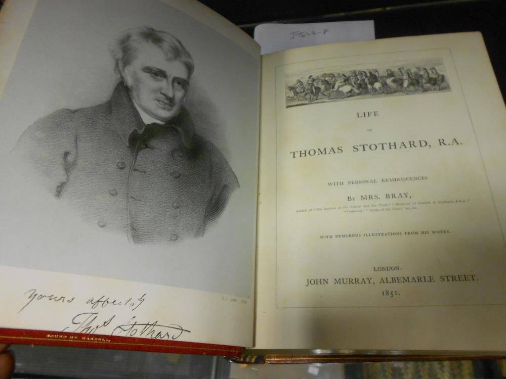 BRAY (Mrs) Life of Thomas Stothard, London: John Murray 1851, thick 8vo, extra illustrated with - Image 2 of 6