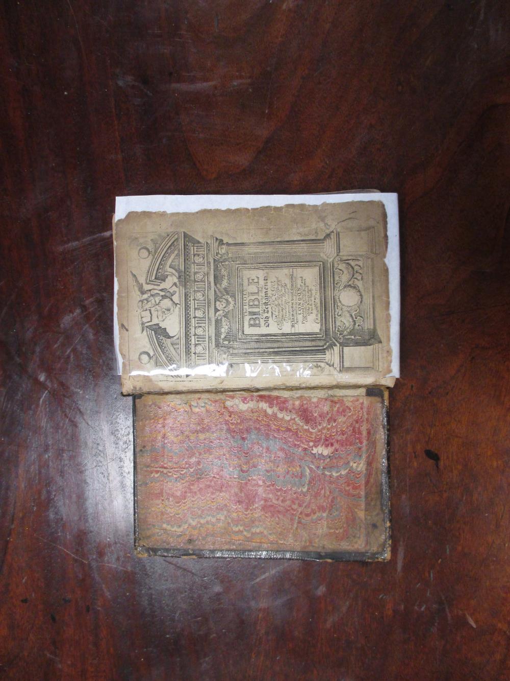 Bibles and Prayer Books. Oxford 1675, small 4to, incomplete; another for Robert Barker, London 1642, - Image 8 of 11