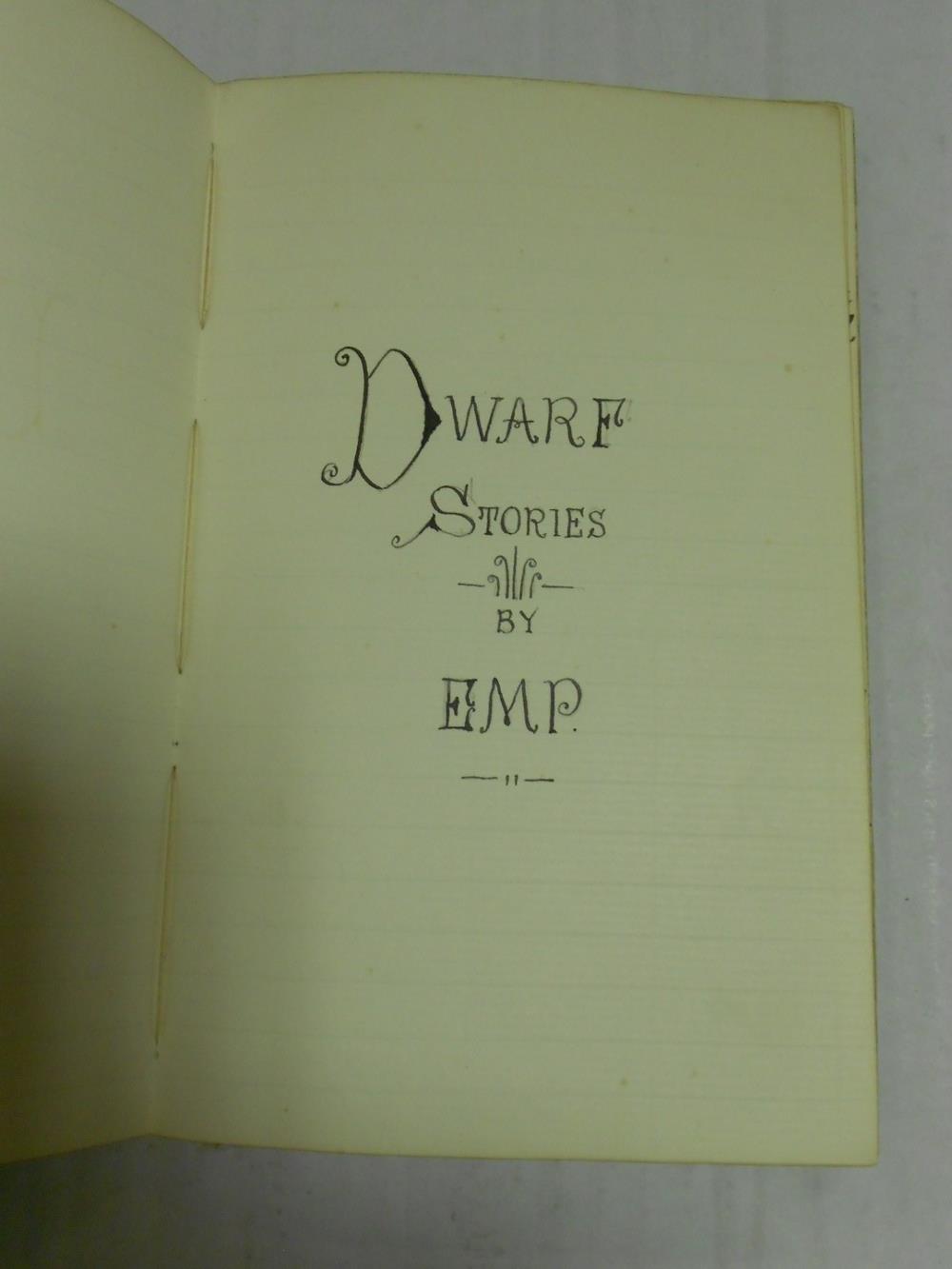 [PLUNKET (Hon. Emmeline Mary, attributed to)] Dwarf Stories, by E.M.P., c.1888, 12mo, limp bound - Image 3 of 4