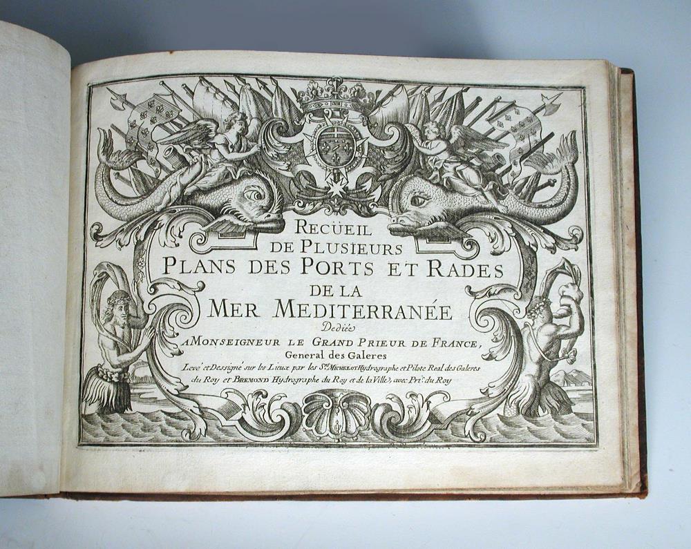 [AYROUARD, (J)] Recueil de Plusieurs Plans des Ports et Rades de la Mer Mediterranee, no date, circa