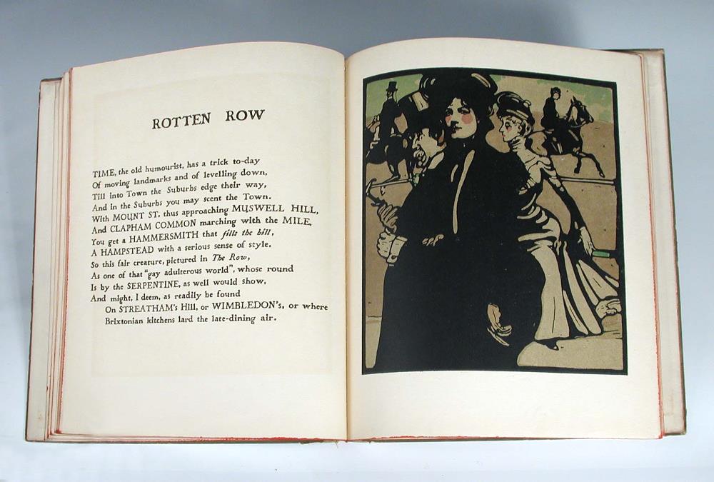 NICHOLSON (William) London Types, Quatorzains by W.E.Henley, London: William Heinemann 1898, 4to, 12