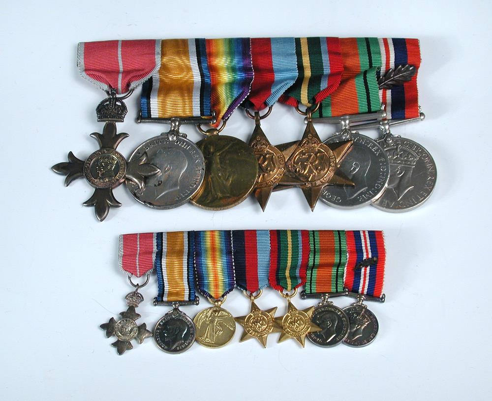 A Military MBE, 1914-18 and Victory medal, 1939-45 Star, The Pacific Star, The Defence Medal and