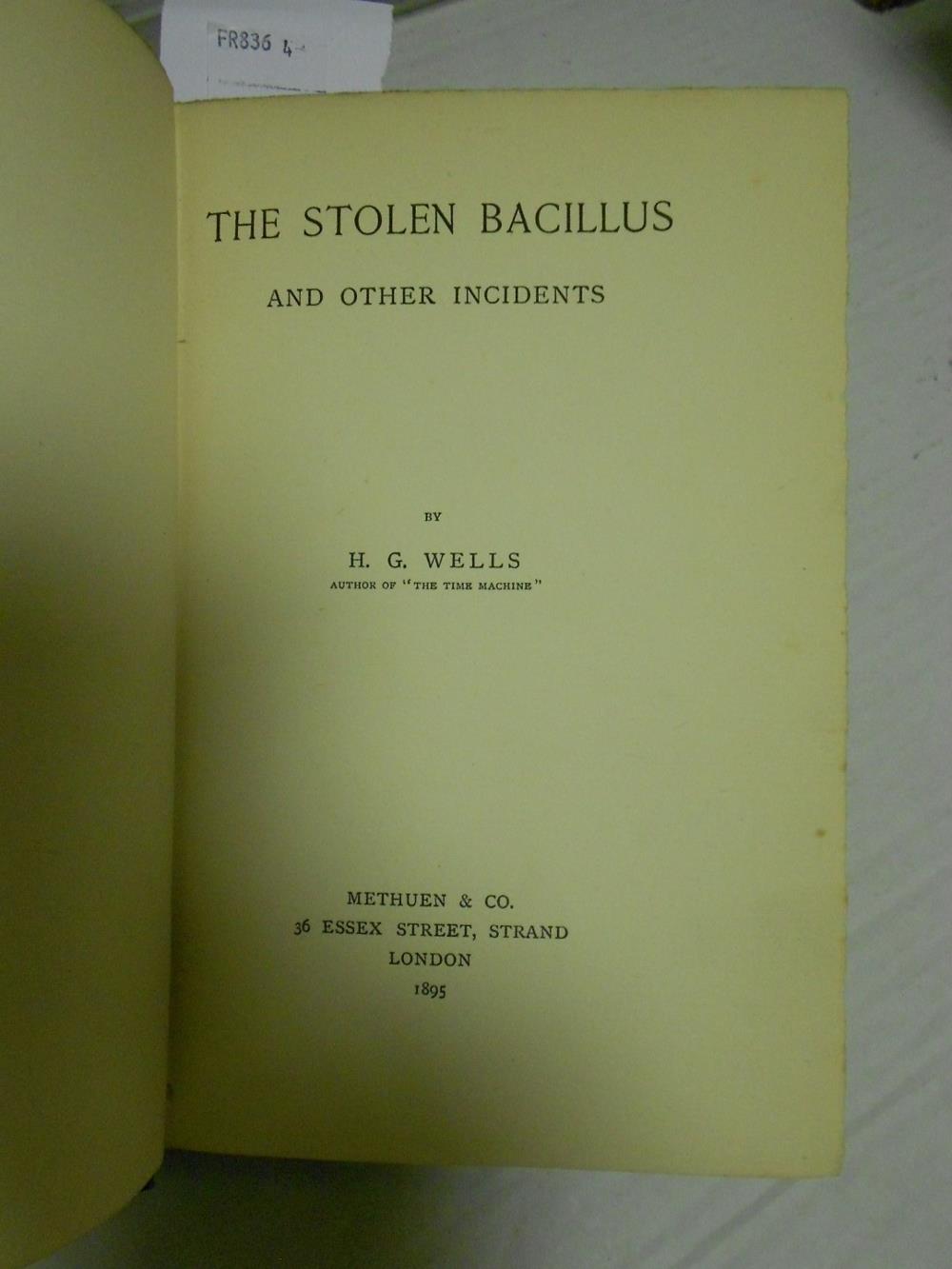 WELLS (H G) The Stolen Bacillus and other Incidents, first edition, Methuen 1895, 8vo, half-title, - Image 2 of 3