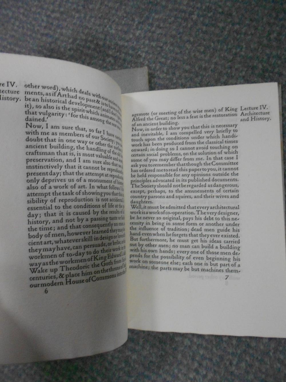 MORRIS (William) Five addresses or lectures, in original boards: Art and its Producers..,1901; - Image 2 of 3