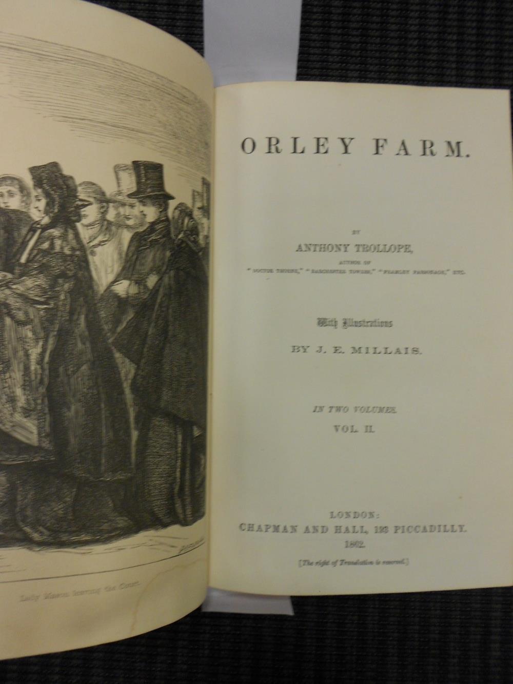 Bindings. KIPLING (R) Works, 16 vols, c.1900, 8vo; THACKERAY (W) Works, 13 vols.; TROLLOPE (A) Orley - Image 4 of 5