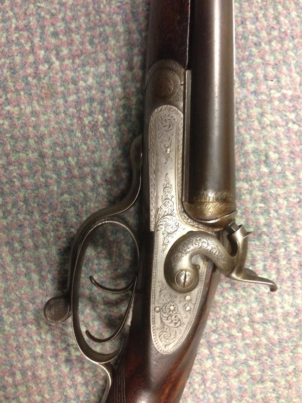 William Ford, a 16 bore hammer gun, No 165 (Barrel No. 12767), with 28" barrels, the frame with - Image 5 of 10