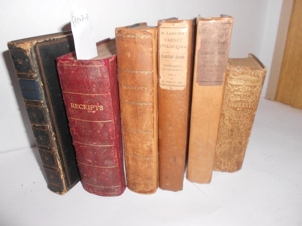 Cookery. Six 19th century cookery books, 8vo or 12mo, by Mrs Rundell, M. Donovan (Lardner's