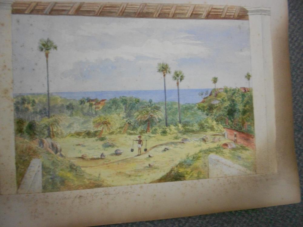 An album of Indian and Burmese watercolours, c.late 19th and early 20th century, to include - Image 2 of 10