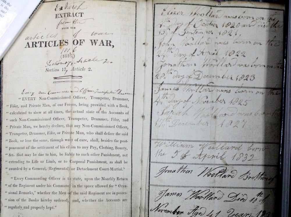 An early 19th century military pay book - Image 2 of 3