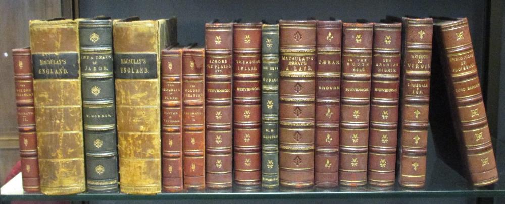 Bindings. Collection of 40 vols, 8vo, circa 1900, classic works and novels, with Institution of - Image 2 of 3