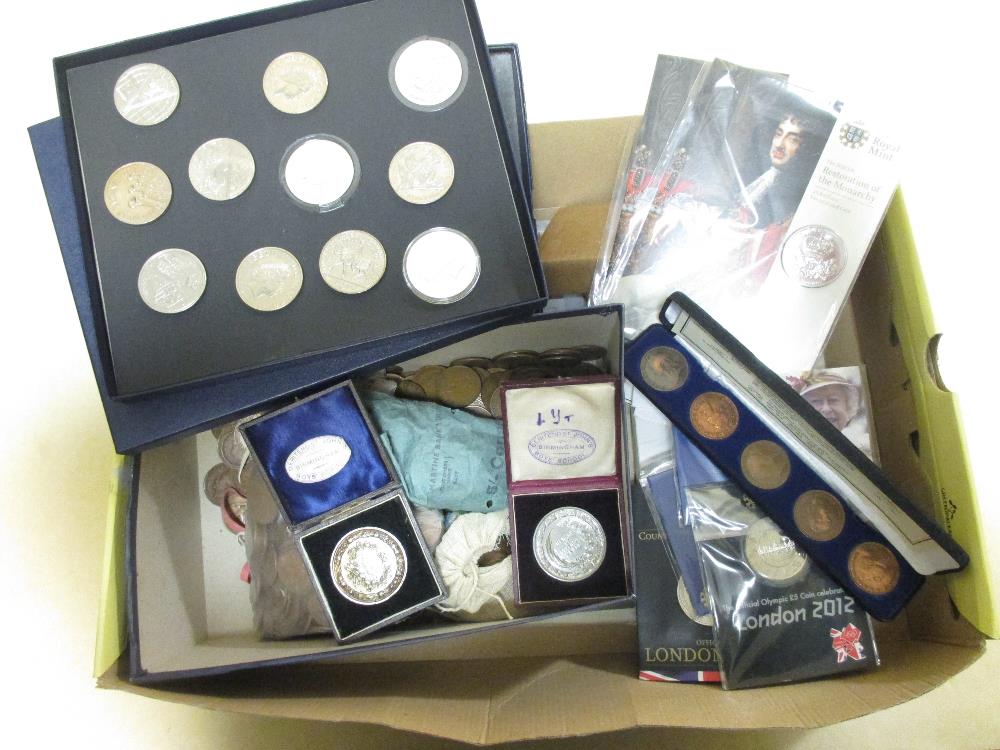 Royal Mint proof collection, £5-1p, boxed, together with approximately twenty £5 coins, various - Image 3 of 4