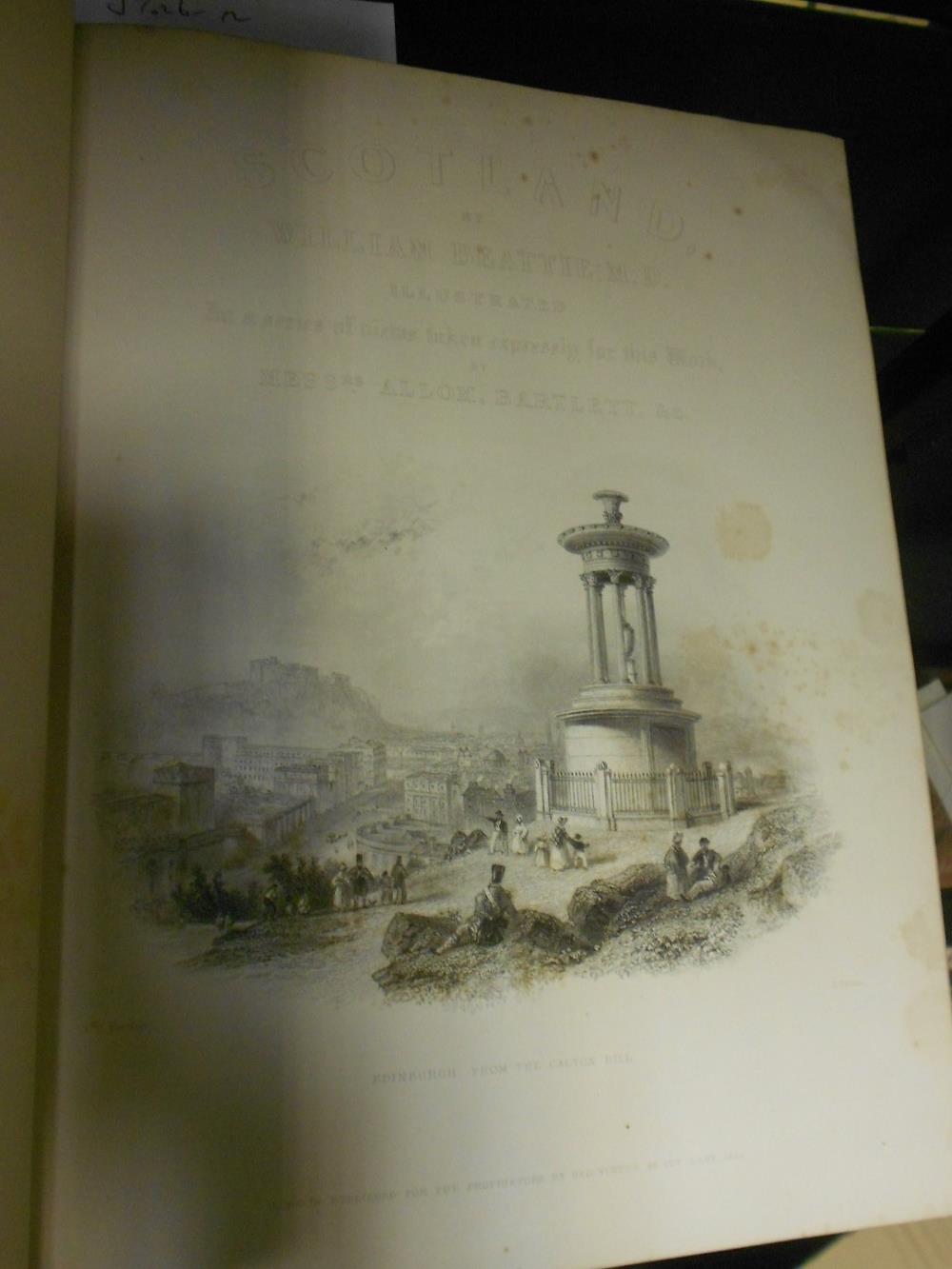 BEATTIE (William) Scotland, London: George Virtue 1838, 2 vols., 4to, engravings by Bartlett, - Image 3 of 3