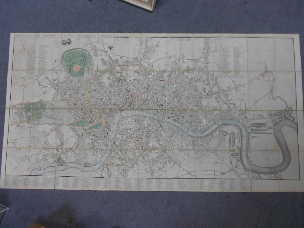 CARY (John) New and Accurate Plan of London and Westminster, the Borough of Southwark and parts